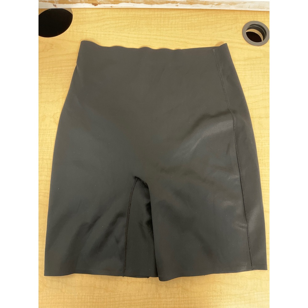 Skinnygirl Smoothers & Shapers Black High Waisted Mid Thigh Shorts Large 46246